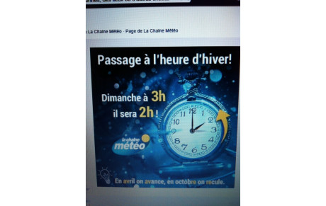 1 heure de plus de sommeil !!